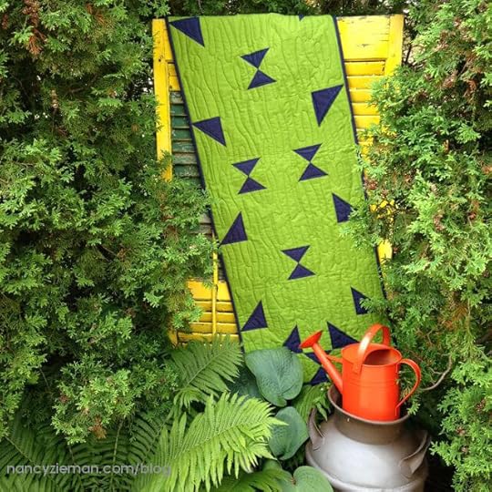 No-Hassle Triangles Summer Table Runner Sewing Tutorial at the Nancy Zieman Productions Blog