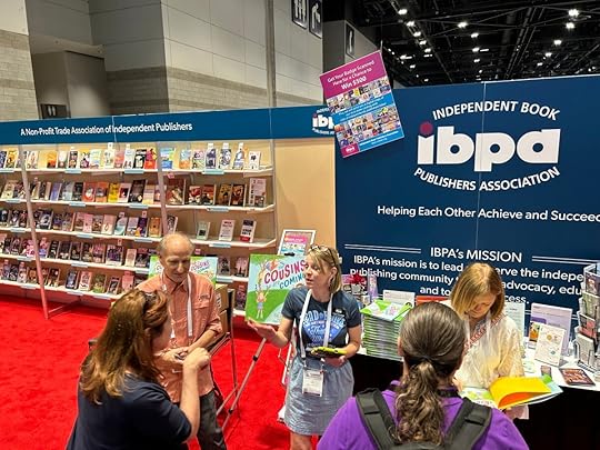 Librarians checking out the IBPA booth at ALA 2023 in Chicago.