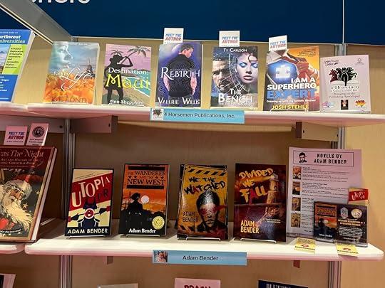 Adam Bender's dystopian novels at ALA 2023 in Chicago.