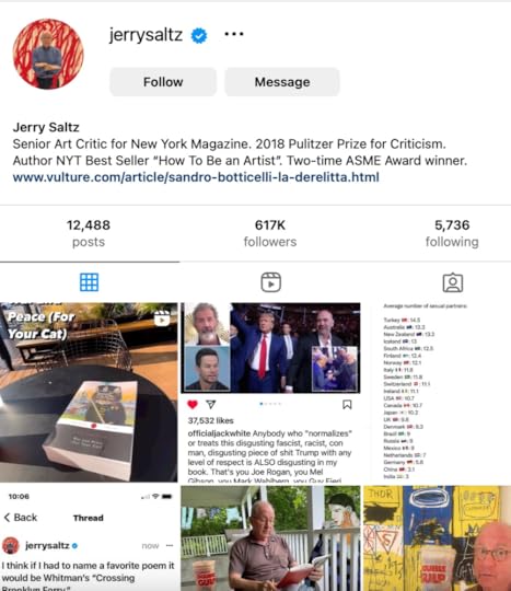 Jerry Saltz posts Sam Austen's War and Peace for Cats