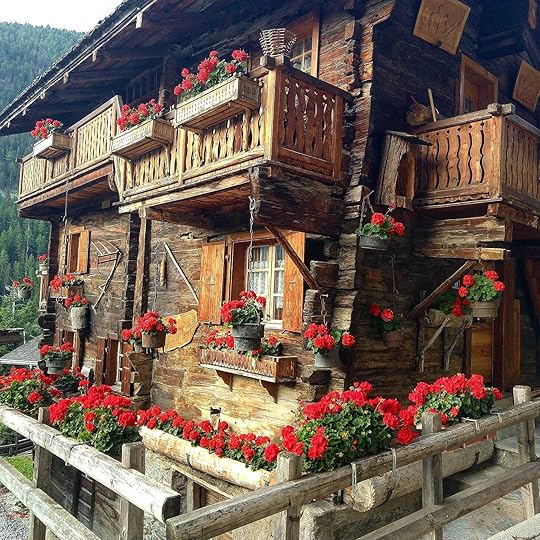 This chalet is part of Grimentz’s famous “Geranium Trail.”