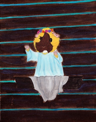 Rachel E Smith guinea pig painting