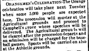 Orange celebrations Perth 1904