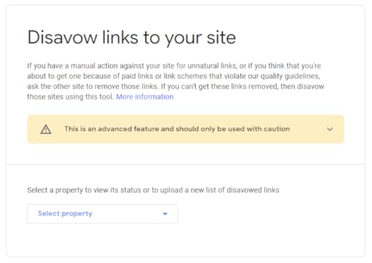 google disavow links tool
