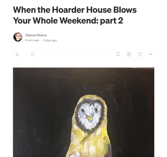 Screenshot of my post on Medium. Title of the post, and part of a photo of an owl my daughter painted