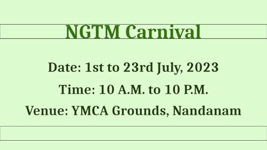 NGTM Carnival 2023 - YMCA Grounds, Nandanam, Chennai