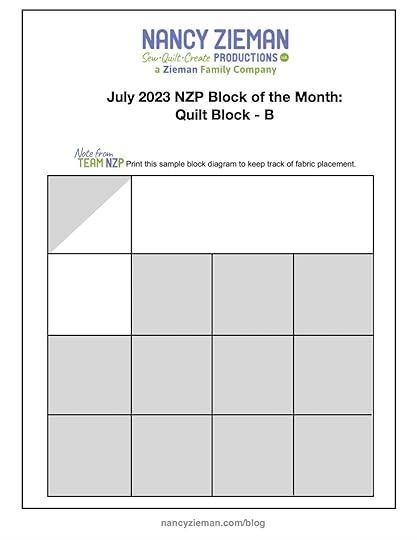 July 2023 NZP Block of the Month
