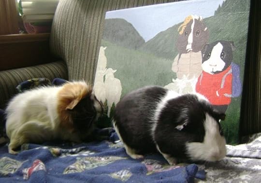 Rachel E Smith guinea pigs Snuffy and Thorfy