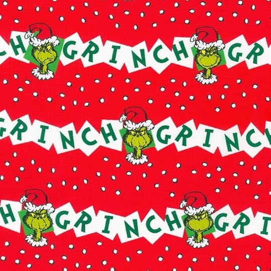 NEW! How the Grinch Stole Christmas Mr. Grinch Fabric by the Yard now available at Nancy Zieman Productions at ShopNZP.com