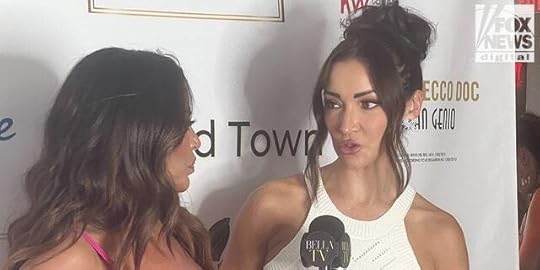 Dolores Catania getting interviewed by Bella Magazine