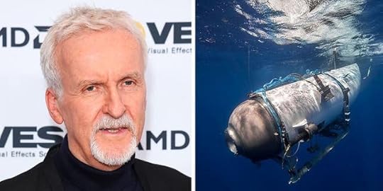 A split of James Cameron and the Titan sub