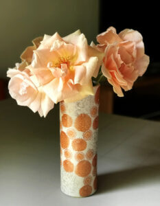 Covid story, beautiful roses beside my covid sickbed