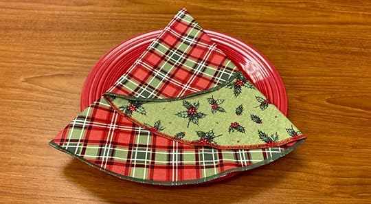 Christmas Tree Napkin Sewing Tutorial at The Nancy Zieman Productions Blog