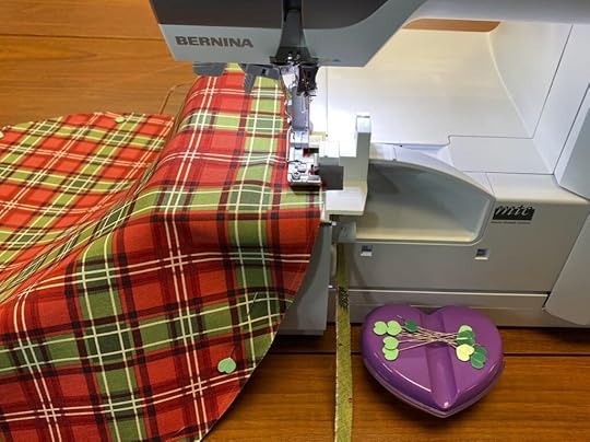30-Minute Christmas Tree Serger Napkin Sewing Tutorial