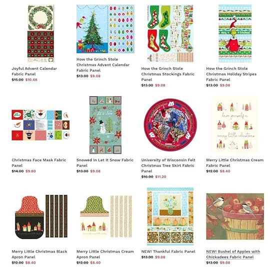 Save 30% Off Christmas Fabric Panels at Nancy Zieman Productions at ShopNZP.com