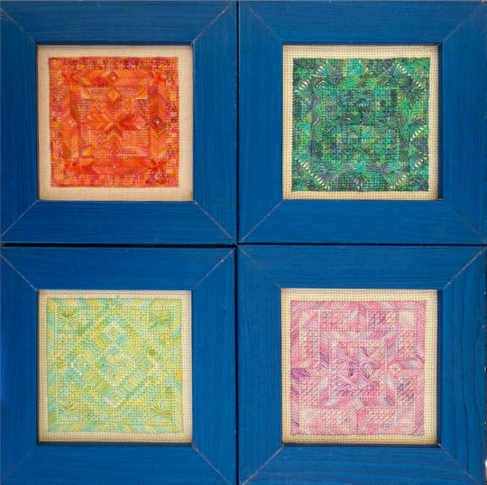 Carol met the challenge of creating needlepoint designs from scratch head-on and created a collection to sell on her needlework site.