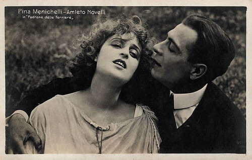 Pina Menichelli and Amleto Novelli in Il padrone delle ferriere (1919)