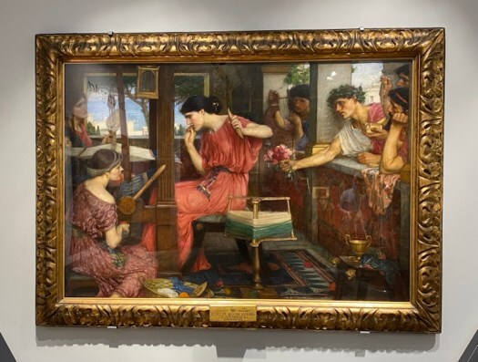 Penelope and the suitors by John William Waterhouse