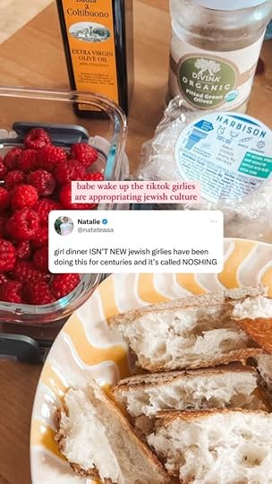 Instagram story about noshing
