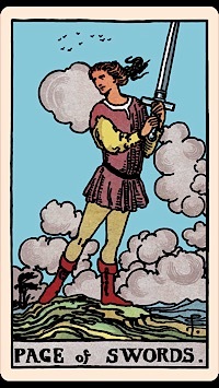 Page of Swords (Upright) | Tarot Card of the Day