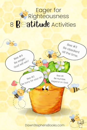 The fourth Beatitude Activity is about being eager for righteousness