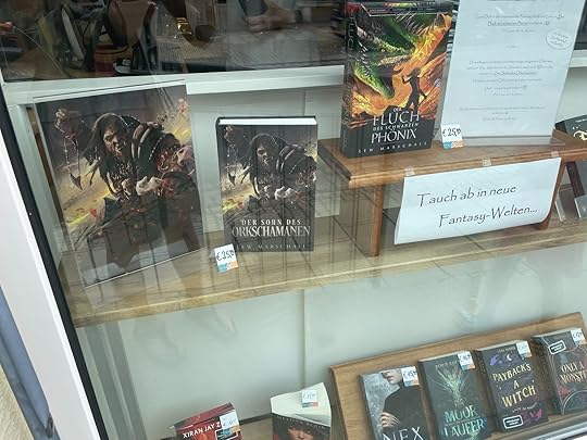 Buchläden mit LitRPG und Gamelit – Der Fluch des schwarzen Phönix und Der Sohn des Orkschamanen