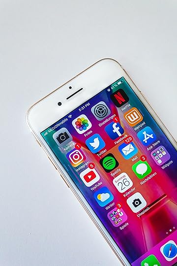 A phone with social media platforms popular with online writing.