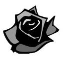 The rose graphic element from Black Rose Writing's logo
