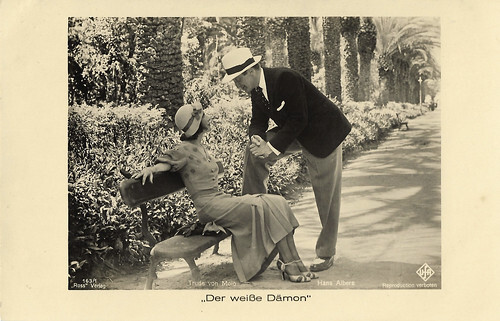 Hans Albers and Trude von Molo in Der weiße Dämon