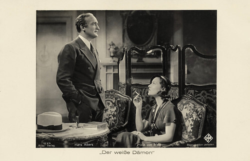 Hans Albers and Trude von Molo in Der weiße Dämon