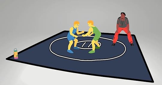 wrestling match at school for kids 