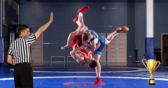 wrestling for trophy