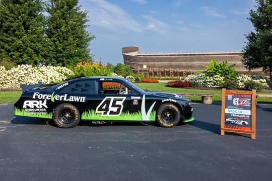 NASCAR driver Jeffrey Earnhardt and a NASCAR vehicle