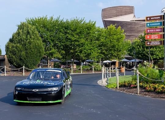 NASCAR driver Jeffrey Earnhardt and a NASCAR vehicle
