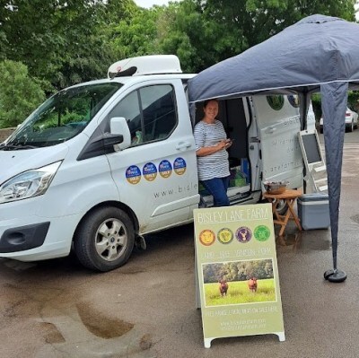 photo of Bisley Lane Farm van