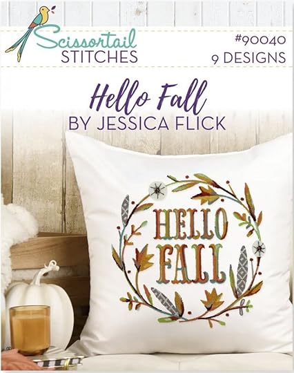 NEW! OESD Hello Fall Embroidery Design Collection USB Available at Nancy Zieman Productions at ShopNZP.com