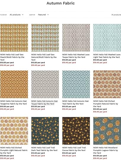 NEW! Hello Fall Fabrics by Jessica Flick for Benartex Now Available at Nancy Zieman Productions at ShopNZP.com