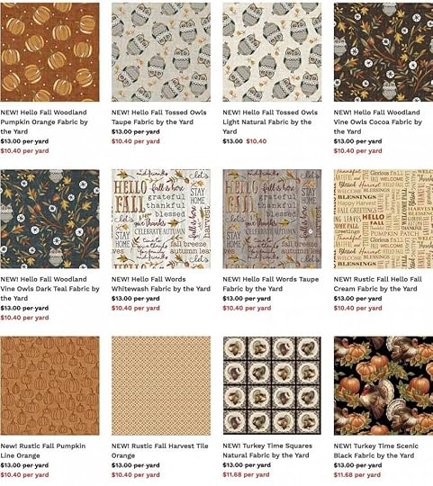 NEW! Hello Fall Fabrics by Jessica Flick for Benartex Now Available at Nancy Zieman Productions at ShopNZP.com