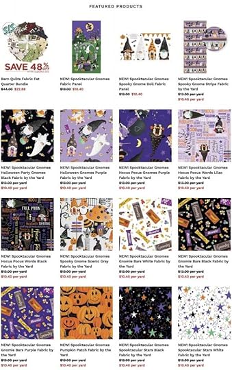 Spooktacular Gnomes Halloween Fabrics and Fabric Panels available at Nancy Zieman Productions at ShopNZP.com