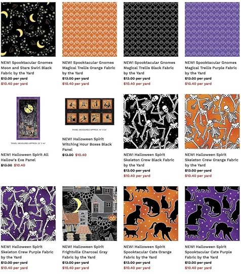 Spooktacular Gnomes Halloween Fabrics and Fabric Panels available at Nancy Zieman Productions at ShopNZP.com