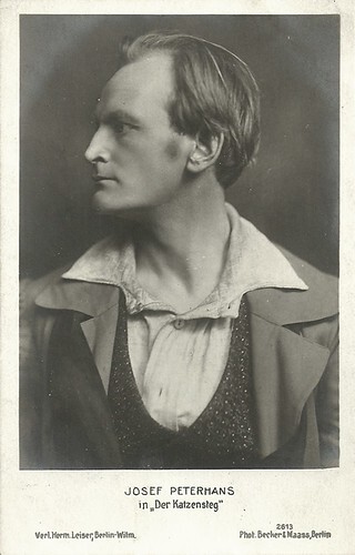 Josef Peterhans in the play Der Katzensteg