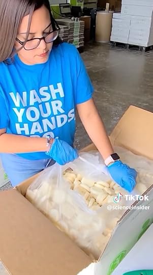 The video takes place at a Clean The World recycling soap factory.