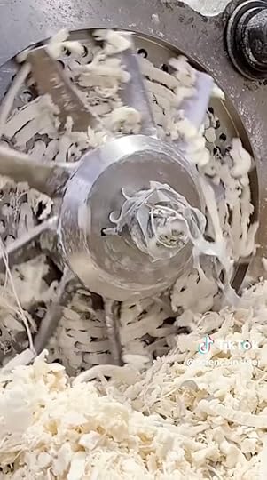 The soap is then put into noodle-like strands.