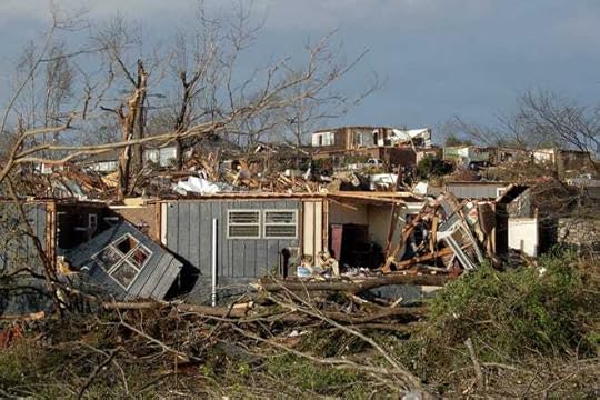 A tornado decimated homes in Little Rock, Arkansas on March 31, 2023.
