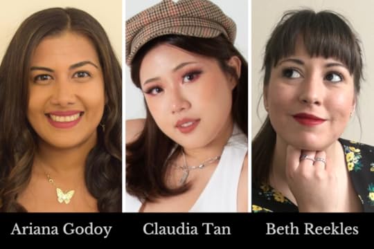 Image: photos of Ariana Godoy, Claudia Tan, and Beth Reekles