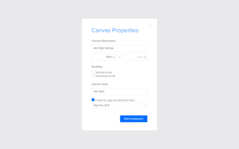UXPin app design and prototype