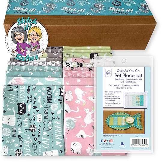 Quilt As You Go Cat Pet Placemat Bundle Box available at Nancy Zieman Productions at ShopNZP.com