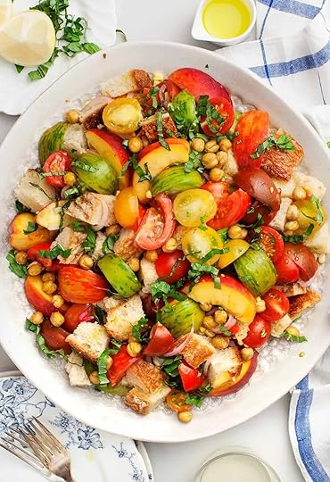 peach recipes panzanella