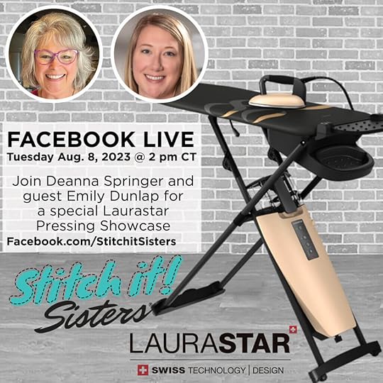 Stitch it! Sisters Facebook Live with Deanna Springer and Emily Dunlap from Laurastar 
