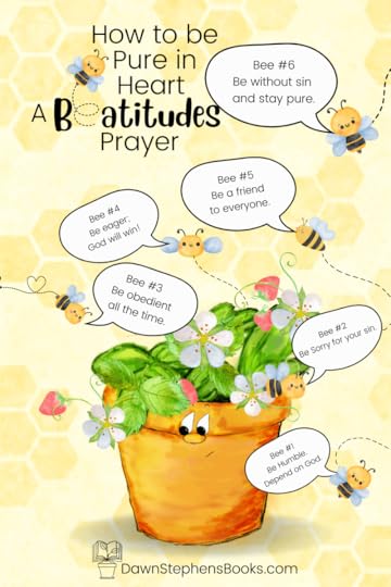 how to be pure in heart. a beatitudes prayer with Little Pot